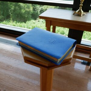 Schuyler Quentel NLT Sapphire Blue Calfskin Bible
