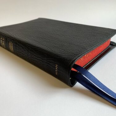 Allan ESV New Classic Readers Edition Black Highland Goatskin - Speckled Page Edges