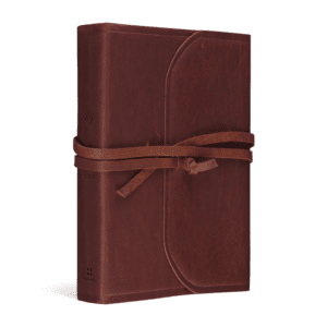 Crossway ESV Student Study Bible, Natural Leather, Brown, Flap with Strap