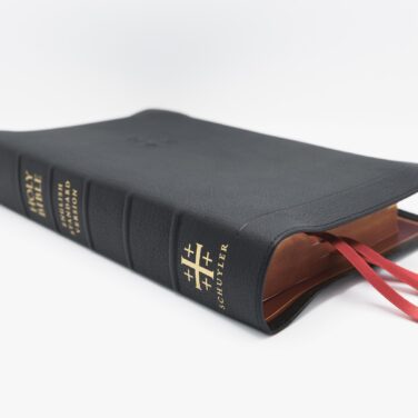 Schuyler Stridon ESV, Full Yapp Black Goatskin Bible