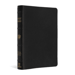 Crossway ESV Heirloom Bible, Alpha Edition Goatskin, Black