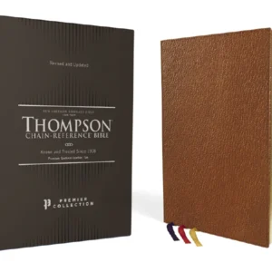 Zondervan NASB 1995 Thompson Chain-Reference Bible, Premium Goatskin Leather, Tan, Premier Collection