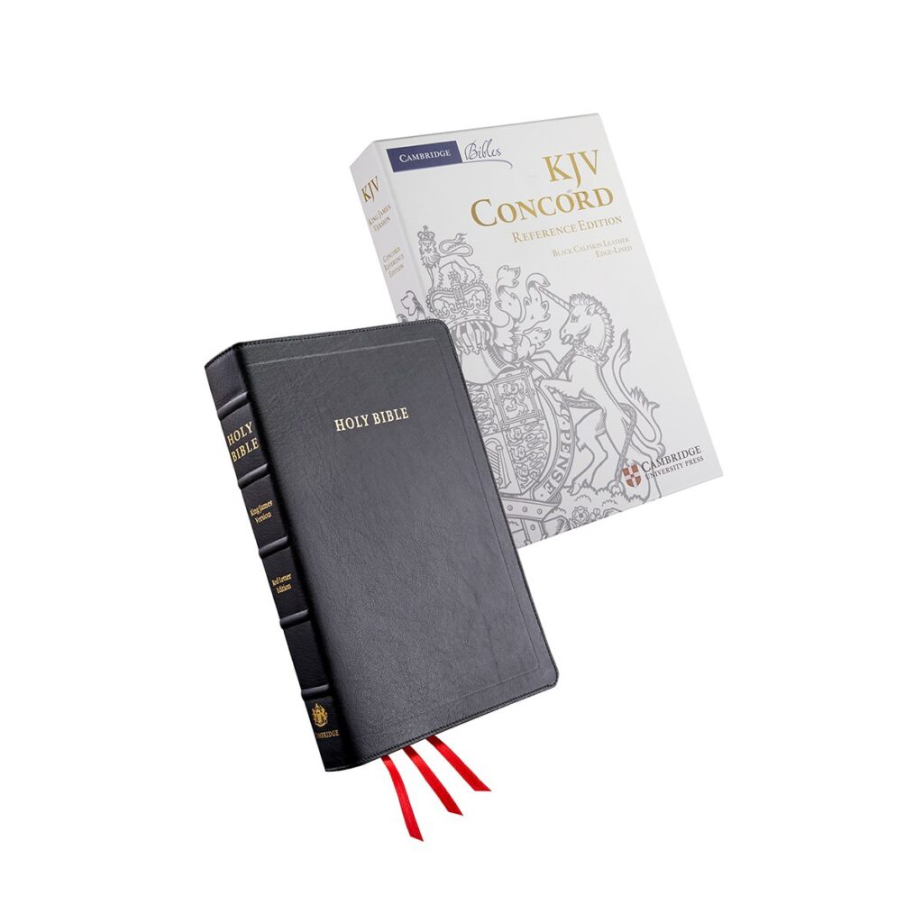 Cambridge KJV Concord Reference Bible, Black Calfskin - Red Letter ...