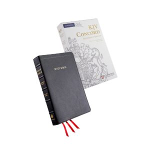 Cambridge KJV Concord Reference Bible, Black Calfskin – RED Letter, Full Yapp