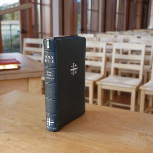 Schuyler Personal Size Canterbury KJV, Black Goatskin Bible, Zipper Edition