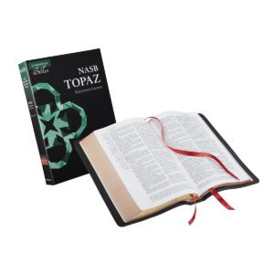 Cambridge NASB Topaz Reference Edition, Black Goatskin Leather Bible – PREORDER