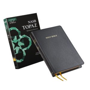 Cambridge NASB Topaz Reference Edition, Black Calfsplit Leather Bible
