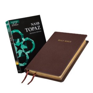 Cambridge NASB Topaz Reference Edition, Dark Brown Calfsplit Leather Bible