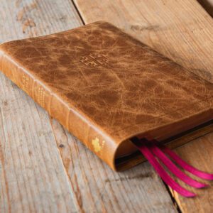 Schuyler Quentel ESV, Full Yapp Desert Camel Calfskin Bible – PREORDER