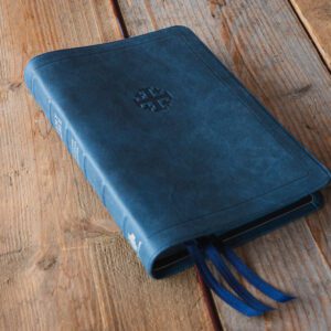 Schuyler Quentel ESV, Full Yapp Prussian Blue Calfskin Bible – PREORDER