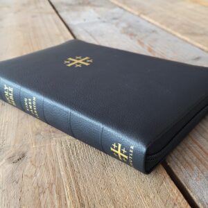 Schuyler Canterbury KJV, Black Goatskin Bible, Zipper Edition – PREORDER