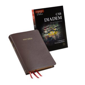 CSB Diadem Reference Edition, Dark Brown Calfskin Leather, Red-Letter Text Bible