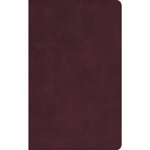 Holman CSB Single-Column Personal Size Bible, Handcrafted Collection, Premium Marbled Burgundy Calfskin