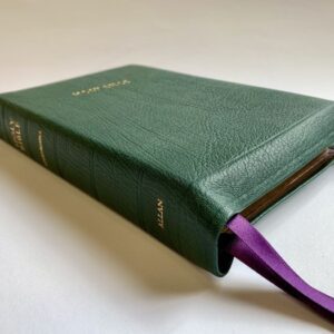 Allan KJV 53 Longprimer Green Highland Goatskin with Purple Bible