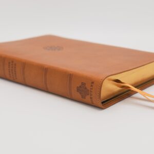 Schuyler Personal Size Quentel ESV, Saddle Brown Calfskin Bible – PREORDER