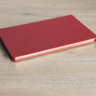 Schuyler Journal Cardinal Red Goatskin