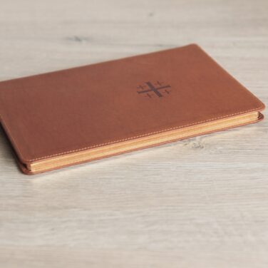 Schuyler Journal Saddle Brown Calfskin