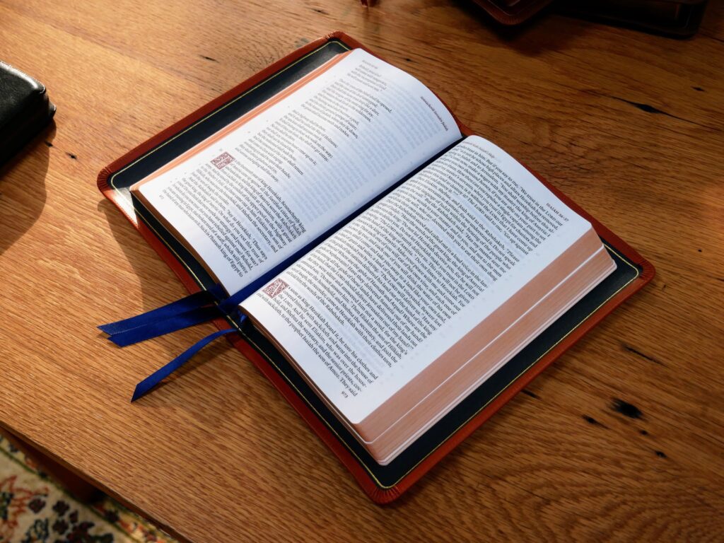 Schuyler Treveris KJV, Full Yapp Siena Calfskin Bible