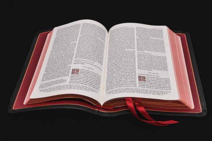 Schuyler Personal Size Quentel ESV, Full Yapp Black Goatskin Bible - Image 7