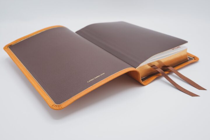 Schuyler Personal Size Quentel ESV, Full Yapp Tuscany Calfskin Bible - Image 5