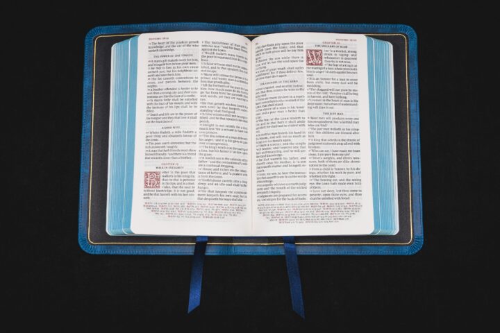 Schuyler Personal Size Canterbury KJV, Full Yapp Black Pearl Calfskin Bible - Image 5