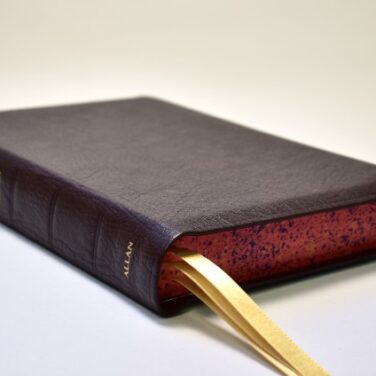 Allan ESV New Classic Readers Edition Dark Brown Highland Goatskin Bible - Speckled Page Edges