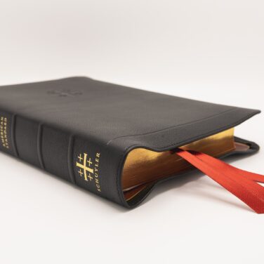 Schuyler Stridon NASB, Full Yapp Black Goatskin Bible – PREORDER