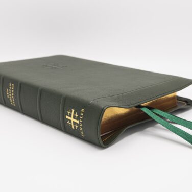 Schuyler Stridon NASB, Full Yapp Dark Green Goatskin Bible – PREORDER