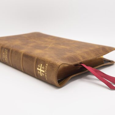 Schuyler Stridon NASB, Full Yapp Desert Camel Calfskin Bible – PREORDER