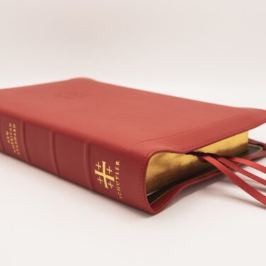 Schuyler Stridon NASB, Full Yapp Crimson Red Calfskin Bible – PREORDER