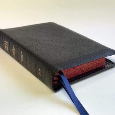 Allan NIV Proclamation Edition Black Highland Goatskin Bible - Speckled Edges