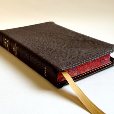 Allan NIV Classic Reference Edition Brown Highland Goatskin Bible - Speckled Edges