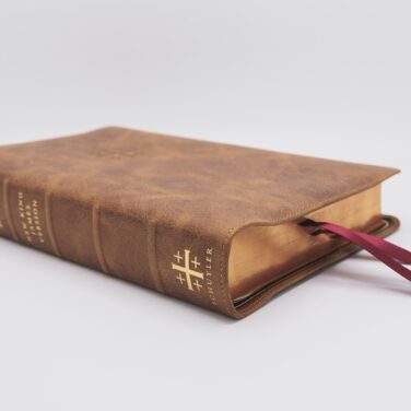 Schuyler Stridon NKJV, Desert Camel Calfskin Bible – PREORDER