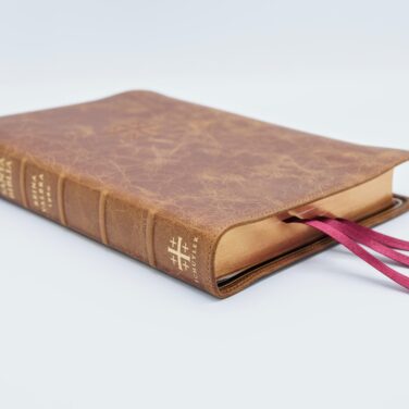 Schuyler Casiodoro RVR60, Cuero De Becerro Color Camello Del Desierto Biblia