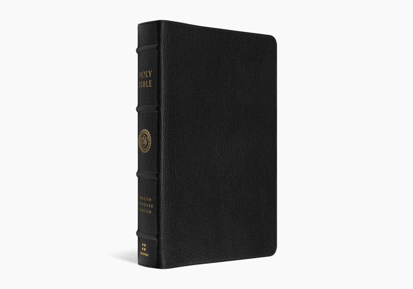 Crossway ESV Heirloom Bible, Veritas: Single Column Edition, Black Goatskin