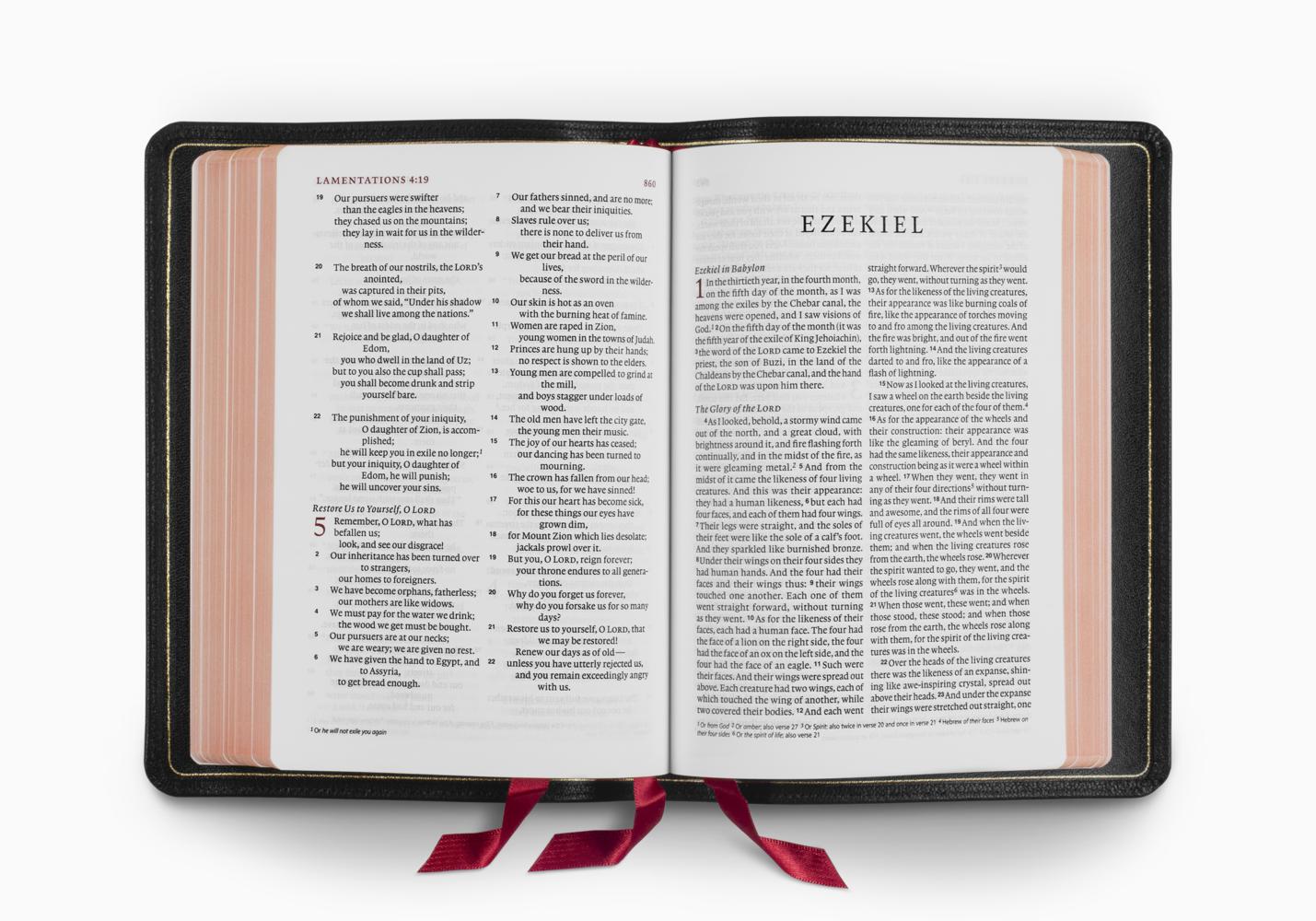 Crossway ESV Heirloom Bible, Alpha: Personal Size Edition, Black Goatskin - Image 3