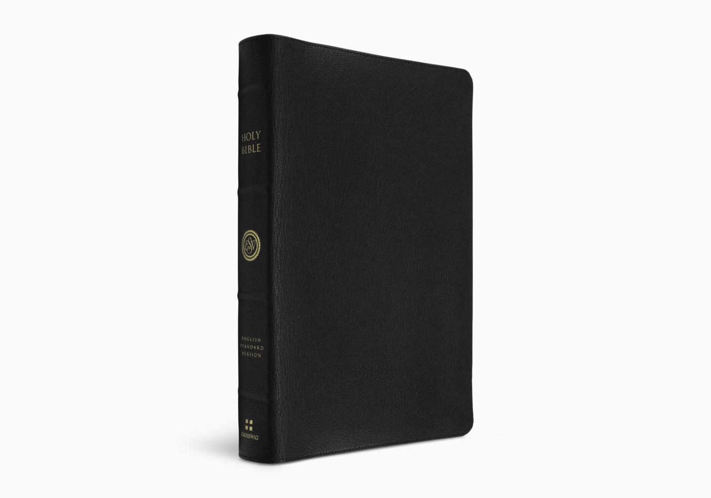 Crossway ESV Heirloom Bible, Gloria Dei: Single Column Edition, Full Yapp Black Goatskin