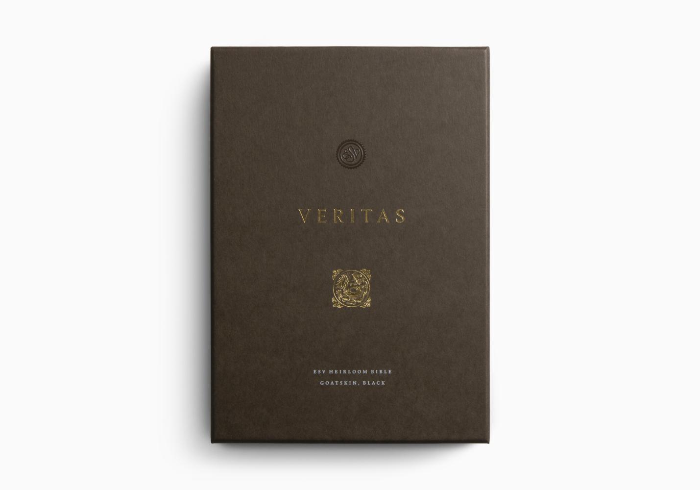 Crossway ESV Heirloom Bible, Veritas: Single Column Edition, Black Goatskin - Image 4