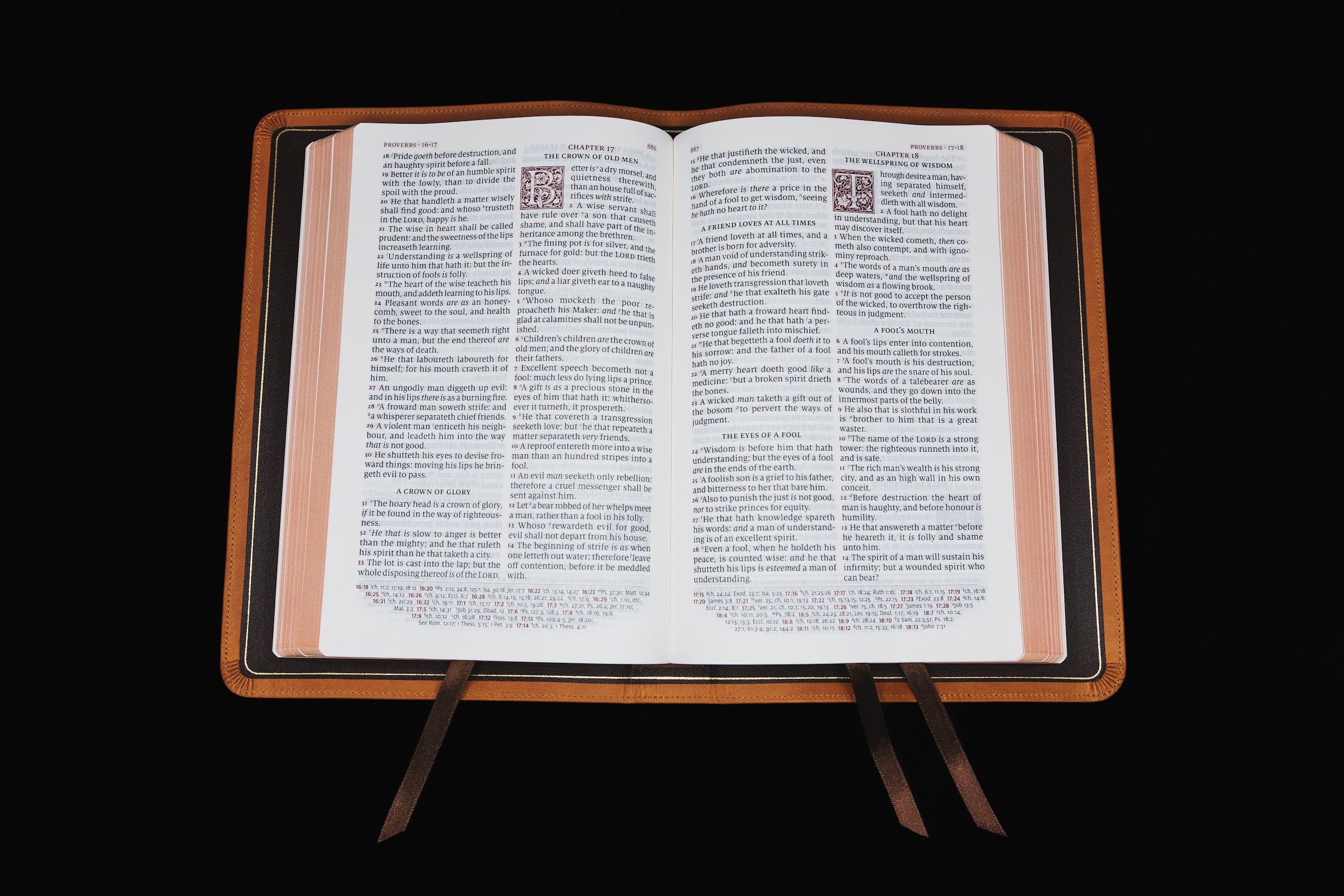 Schuyler Canterbury KJV, Full Yapp Tuscany Calfskin Bible