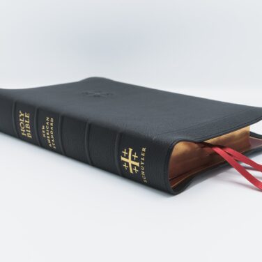 Schuyler Quentel NASB, Full Yapp Black Goatskin Bible