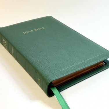 Allan KJV 44 Longprimer Thinline Lincoln Green Goatskin Bible