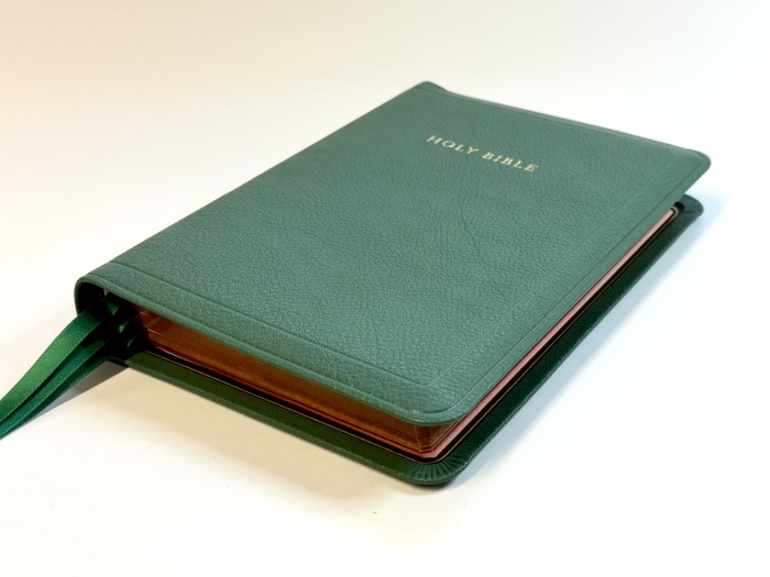 Allan KJV 44 Longprimer Thinline Lincoln Green Goatskin Bible - Image 3