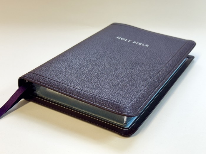 Allan KJV 44 Longprimer Thinline Purple Goatskin Bible, Silverline Edition - Image 3