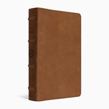 Crossway ESV Heirloom Bible, Alpha: Personal Size Edition, British Tan Cowhide