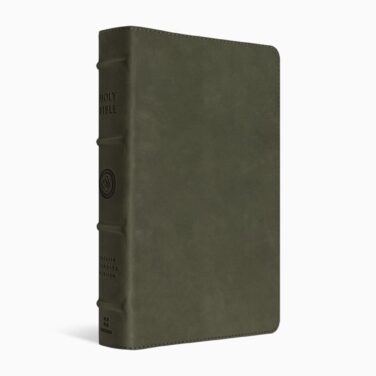 Crossway ESV Heirloom Bible, Alpha: Personal Size Edition, Tuscan Green Cowhide