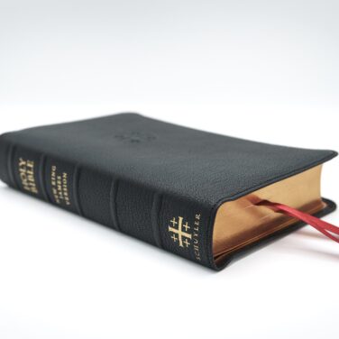 Schuyler Personal Size Quentel NKJV, Black Goatskin Bible