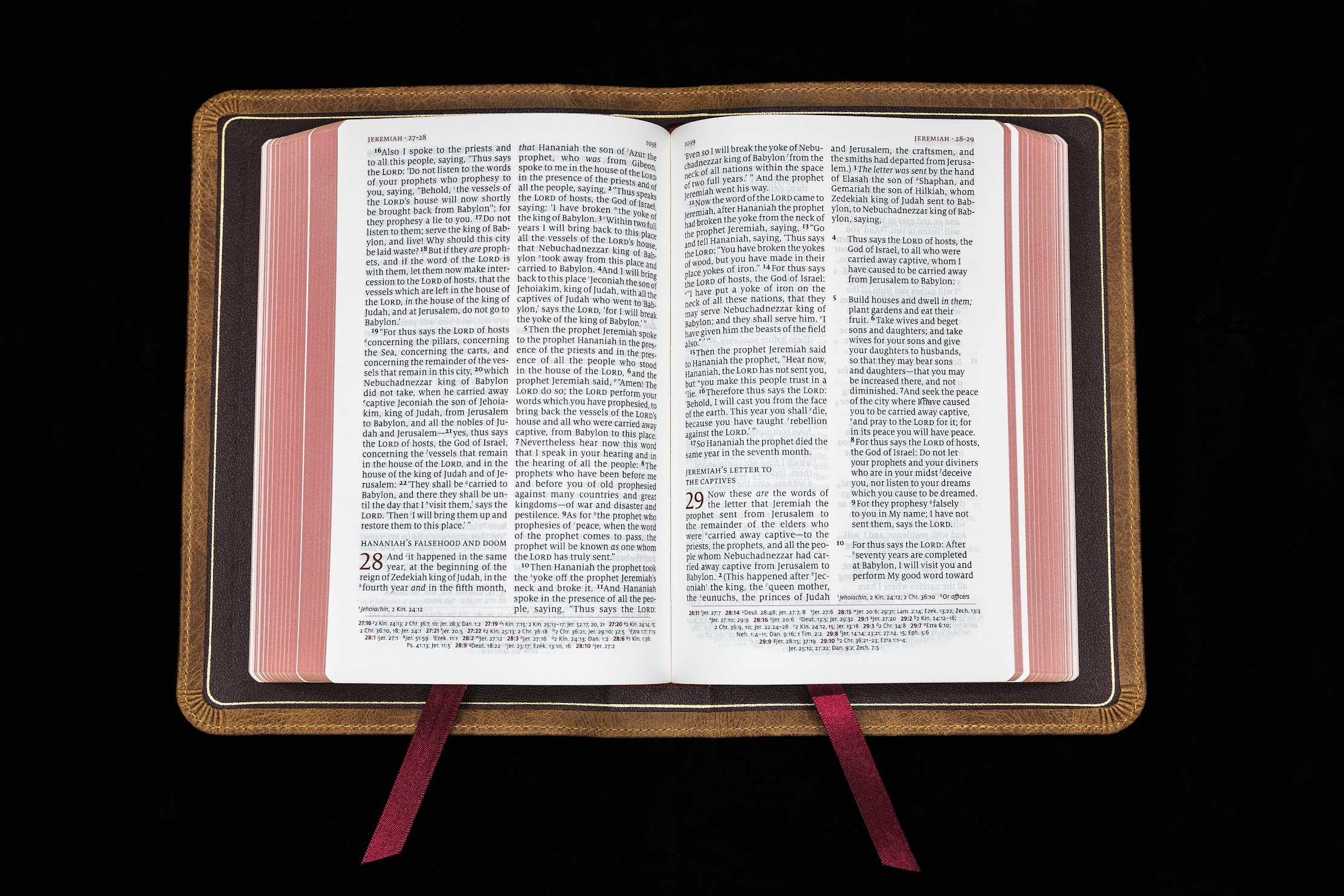 Schuyler Personal Size Quentel NKJV, Full Yapp Desert Camel Calfskin Bible - Image 2