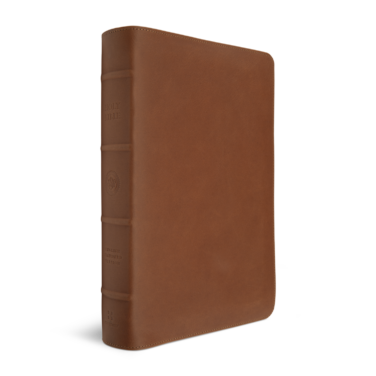 Crossway ESV Heirloom Bible, Veritas: Single Column Edition, Full Yapp British Tan Cowhide