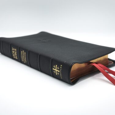 Schuyler Treveris ESV, Full Yapp Black Goatskin Bible