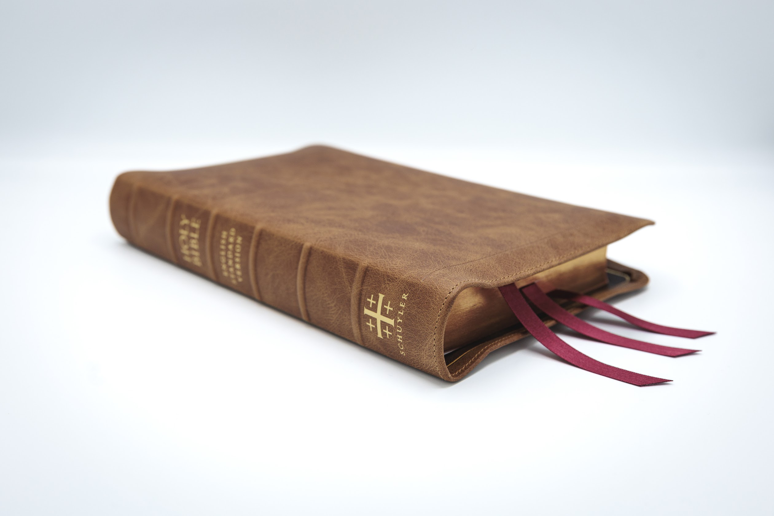 Schuyler Treveris ESV, Full Yapp Desert Camel Calfskin Bible